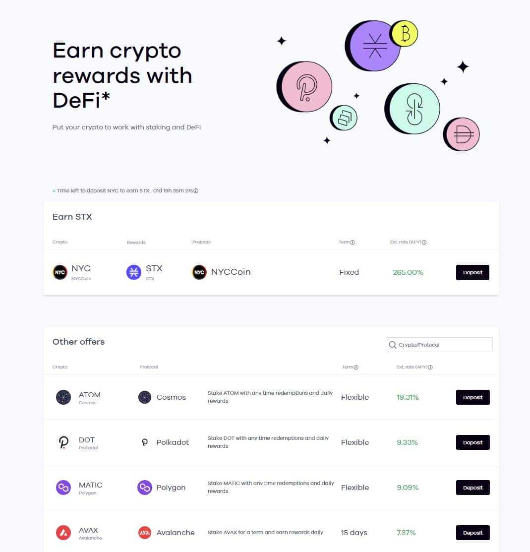 which exchange has the best staking