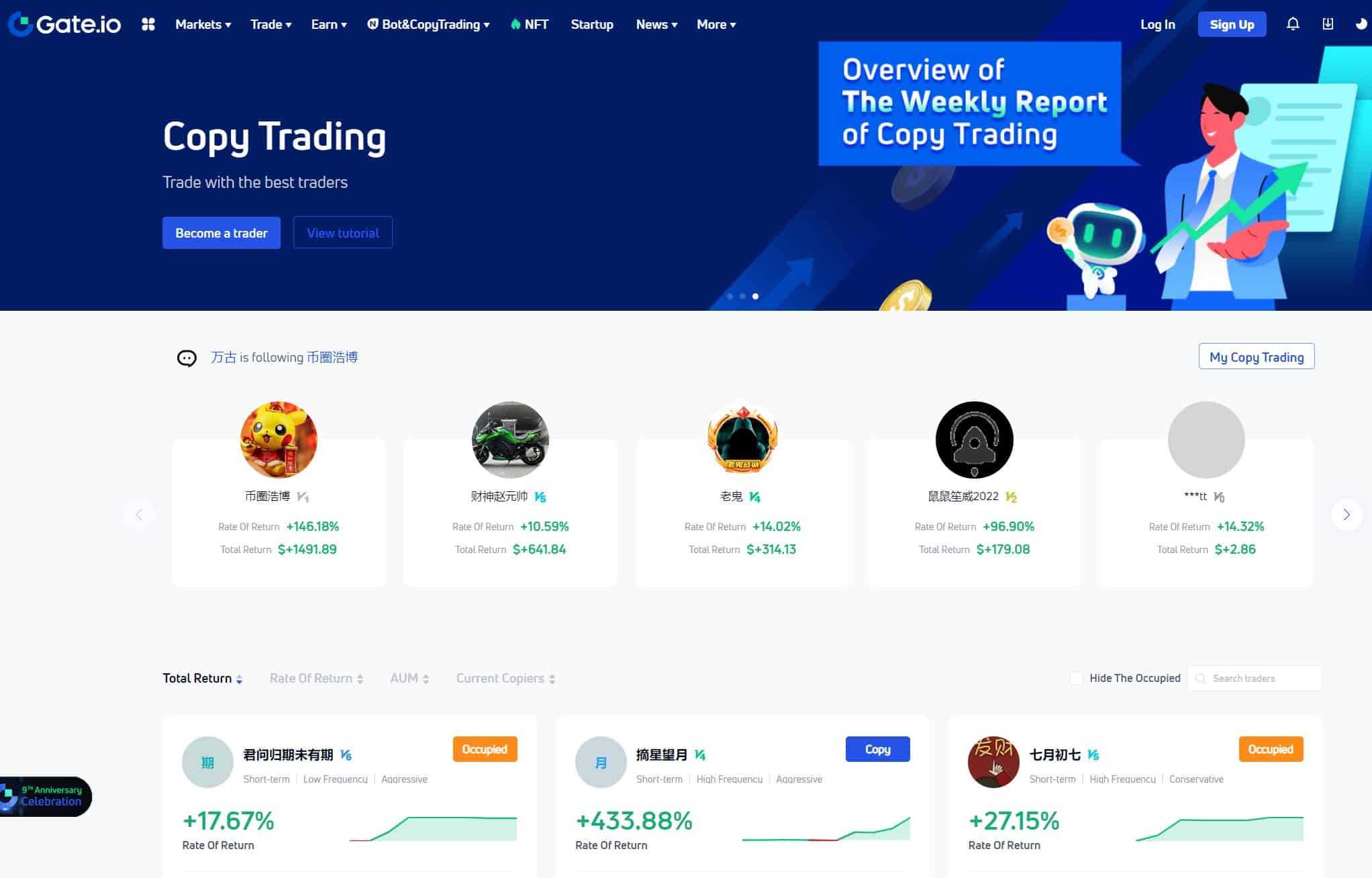 Gate.io copy trading