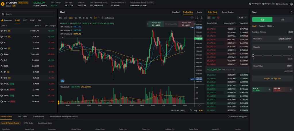 bybit trading screen