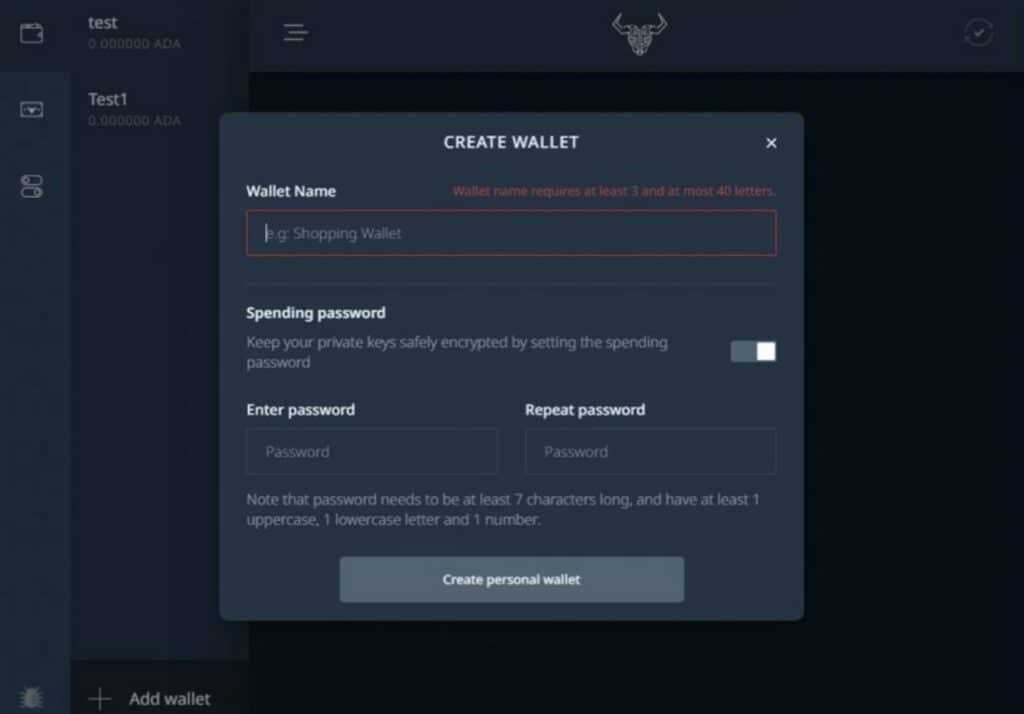 create wallet