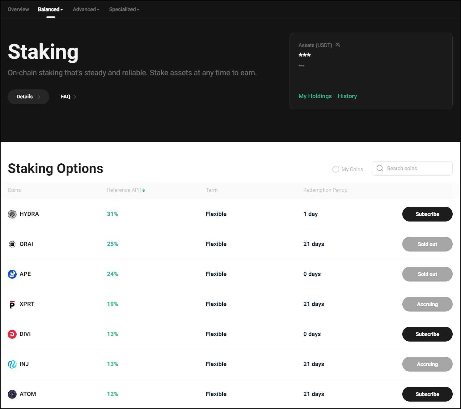 KuCoin Staking