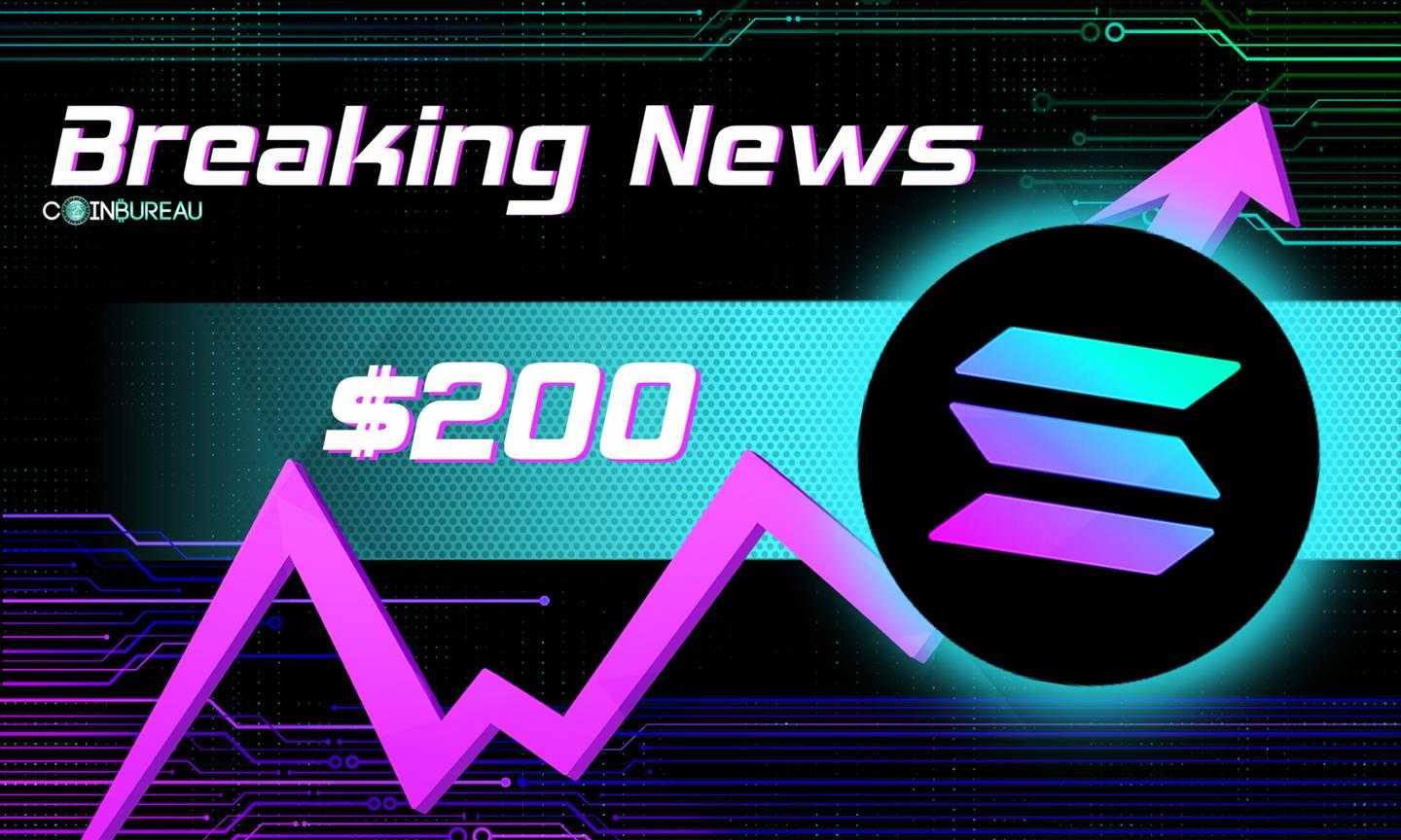 Solana Spikes Above $200 To Lead Crypto Market Gains