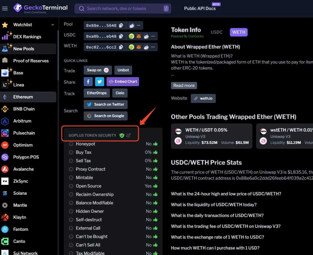 Token security GeckoTerminal.jpg
