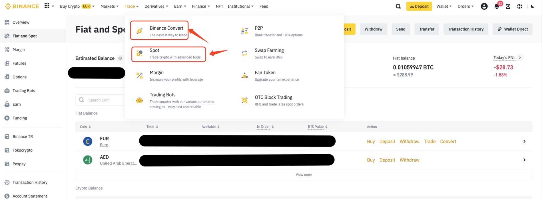 trading on binance