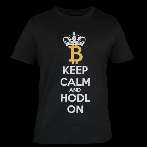 Keep Calm & HODL Black Hoodie